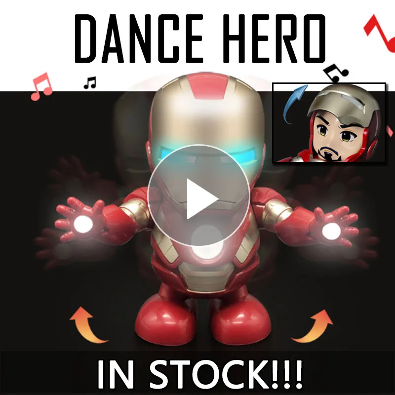 In Stock Iron Man Dance Action Figure Toy Tony LED Flashlight Music The Avengers 4 Iromen Hero Swing Marvel Electronic Toy Gift
In Stock Iron Man Dance Action Figure Toy Tony LED Flashlight Music The Avengers 4 Iromen Hero Swing Marvel Electronic Toy Gift