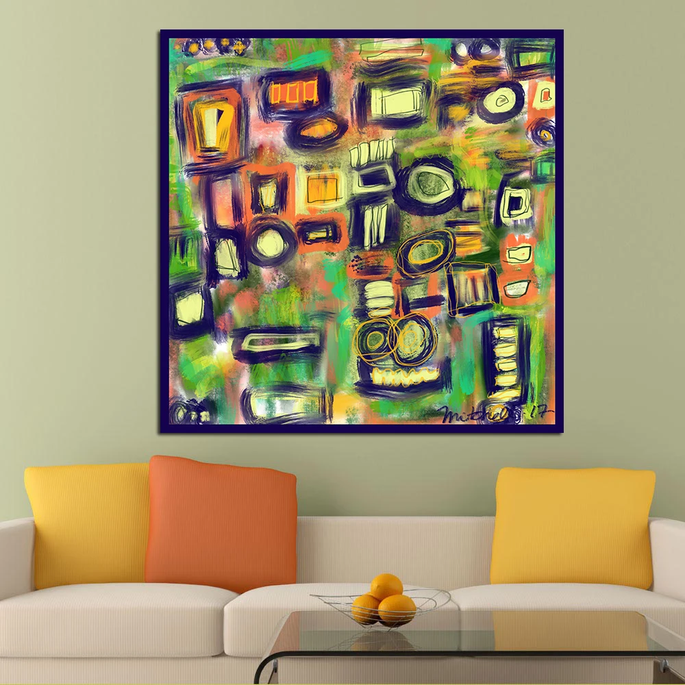Wall Art Colorful Circle Abstract Oil Painting on Canvas Wall Picture for Living Room Wall Art Posters And Paintings frameless 
Wall Art Colorful Circle Abstract Oil Painting on Canvas Wall Picture for Living Room Wall Art Posters And Paintings frameless