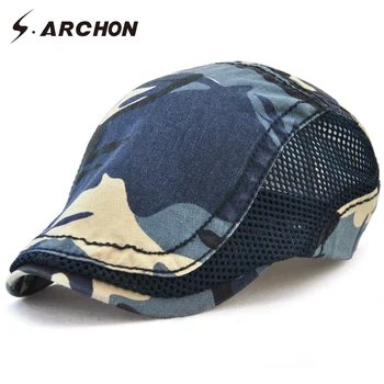 S.ARCHON Spring&Summer Beret Cap Camouflage Military Tactical Army Berets Hat Men Casual Breathable Sunproof Caps 5 Colors
S.ARCHON Spring&Summer Beret Cap Camouflage Military Tactical Army Berets Hat Men Casual Breathable Sunproof Caps 5 Colors