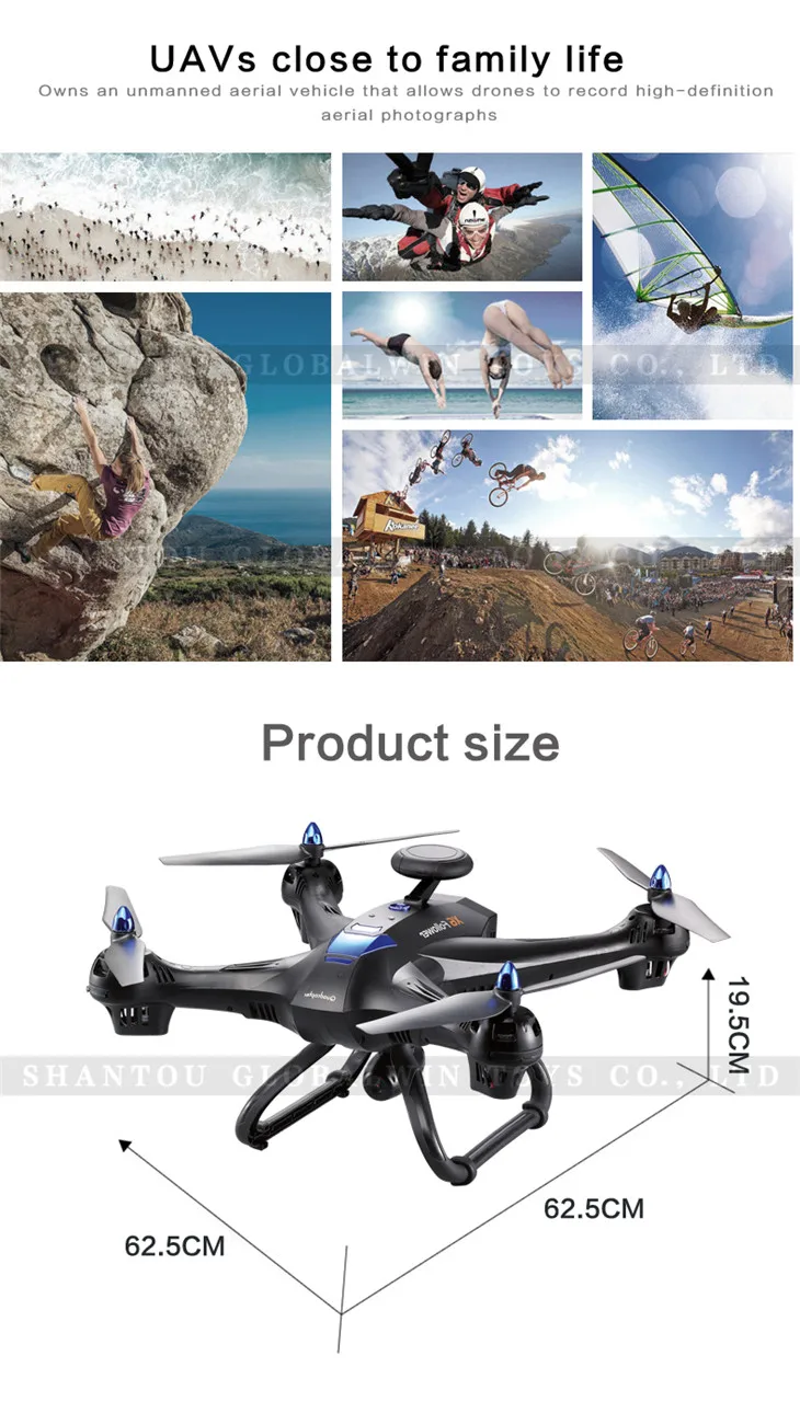 X183-Dual GPS Follow Me Drone with Camera White -10