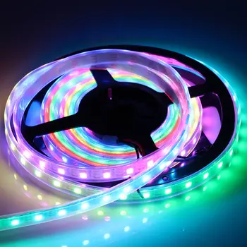 5M 5050RGB Individual addressable led strip light WS2812B Digial magic color IP67 Waterproof 60led/m 5V 300Pixels advertise sign
5M 5050RGB Individual addressable led strip light WS2812B Digial magic color IP67 Waterproof 60led/m 5V 300Pixels advertise sign