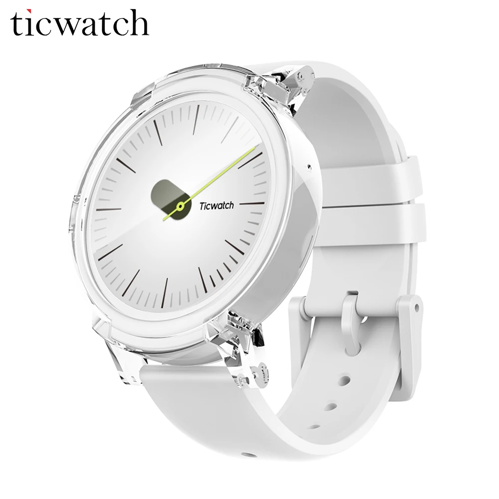 

Original Ticwatch E Ice Smart Watch Android Wear 2.0 MT2601 Dual Core Bluetooth 4.1 WIFI GPS Smartwatch Phone Heart Rate Monitor