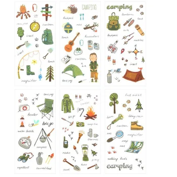 10 packs/lot Go Camping Series Adhesive Stickers Decorative Album Diary Stick Label Paper Hand Account Decor
10 packs/lot Go Camping Series Adhesive Stickers Decorative Album Diary Stick Label Paper Hand Account Decor