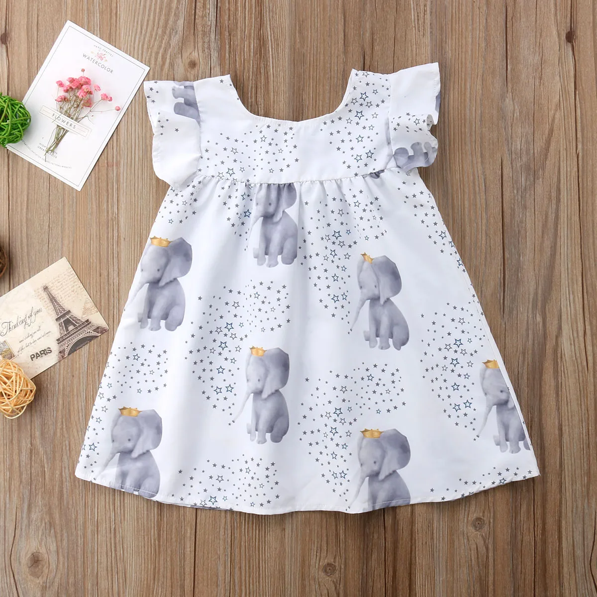 Toddler Kid Baby Girl Pretty Princess Dress Elephant Stars Summer Sleeveless Sundress Ruffle Dress 1-5T
Toddler Kid Baby Girl Pretty Princess Dress Elephant Stars Summer Sleeveless Sundress Ruffle Dress 1-5T