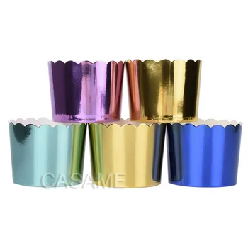 50pcs Gorgeous big foil Cupcake paper Holders wedding decorations Wrapper Wraps cake box Muffin Paper Holders
50pcs Gorgeous big foil Cupcake paper Holders wedding decorations Wrapper Wraps cake box Muffin Paper Holders