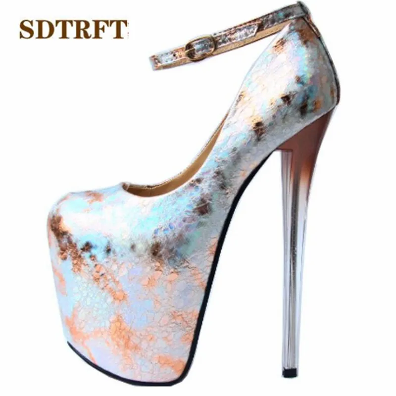 SDTRFT Spring Gold Round Toe 20cm transparent Thin High-Heeled club pumps woman wedding shoes Buckle Stilettos Plus:34-45 46 47
SDTRFT Spring Gold Round Toe 20cm transparent Thin High-Heeled club pumps woman wedding shoes Buckle Stilettos Plus:34-45 46 47