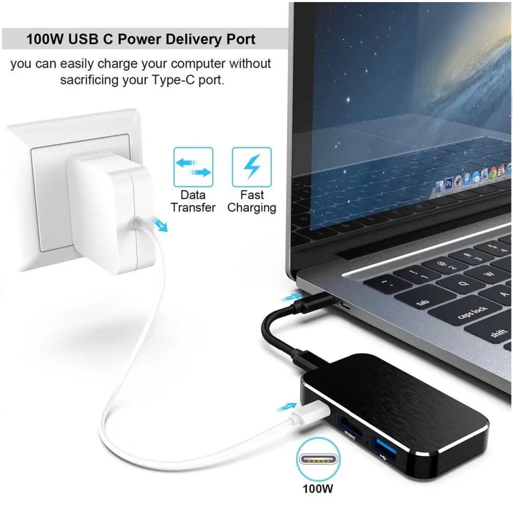 USB Type C To HDMI1.4 USB 3.0 Adapter USB 3.0 Type-C Adapter 4K HDMI Digital AV Multiport Adapter USB-C HUB Adapter For MacBook
USB Type C To HDMI1.4 USB 3.0 Adapter USB 3.0 Type-C Adapter 4K HDMI Digital AV Multiport Adapter USB-C HUB Adapter For MacBook
