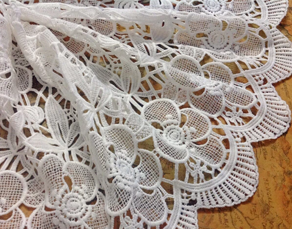 5 yards/lot width 27cm 10.62" white scalloped milk silk embroidery lace trim ribbon fabric for dress/skirt SL4K539
5 yards/lot width 27cm 10.62" white scalloped milk silk embroidery lace trim ribbon fabric for dress/skirt SL4K539