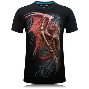 Mens Fashion 2D Printed t-shirts RED Dragon Print-Lion Round Top T-Shirt Graphic Tee T Male Brand Shirt Men Homme Slim Fit
Mens Fashion 2D Printed t-shirts RED Dragon Print-Lion Round Top T-Shirt Graphic Tee T Male Brand Shirt Men Homme Slim Fit