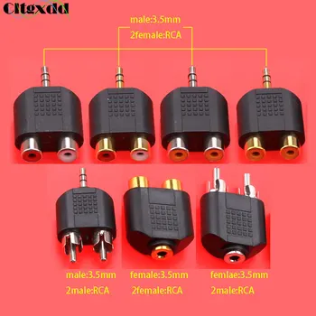 cltgxdd 3.5mm plug to 2 RCA jack male to female 3.5 to AV Audio Connector 2 in 1 Stereo Headset Dual Headphone Audio Adapter
cltgxdd 3.5mm plug to 2 RCA jack male to female 3.5 to AV Audio Connector 2 in 1 Stereo Headset Dual Headphone Audio Adapter
