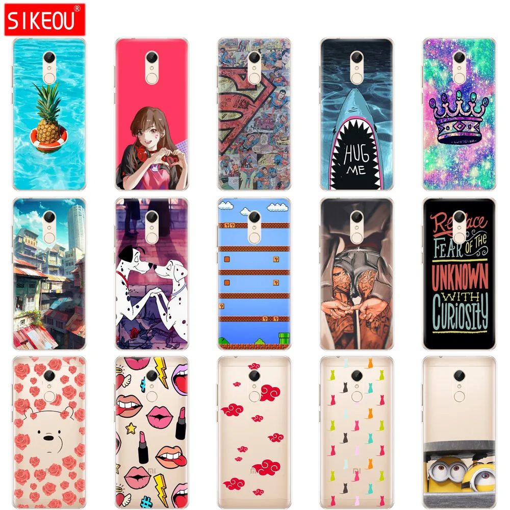 SIKEOU Silicone TPU Soft Case For Xiaomi Redmi 5 Plus 5.99 Inch Case For Redmi5 hongmi5 plus Back cover full 360 Protective Case
SIKEOU Silicone TPU Soft Case For Xiaomi Redmi 5 Plus 5.99 Inch Case For Redmi5 hongmi5 plus Back cover full 360 Protective Case