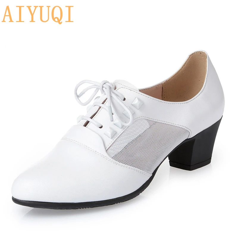 AIYUQI Women Shoes Genuine Leather 2020 Spring And Summer New Fashion Mesh Lace Up Formalwear Women Air Mesh Breathable
AIYUQI Women Shoes Genuine Leather 2020 Spring And Summer New Fashion Mesh Lace Up Formalwear Women Air Mesh Breathable