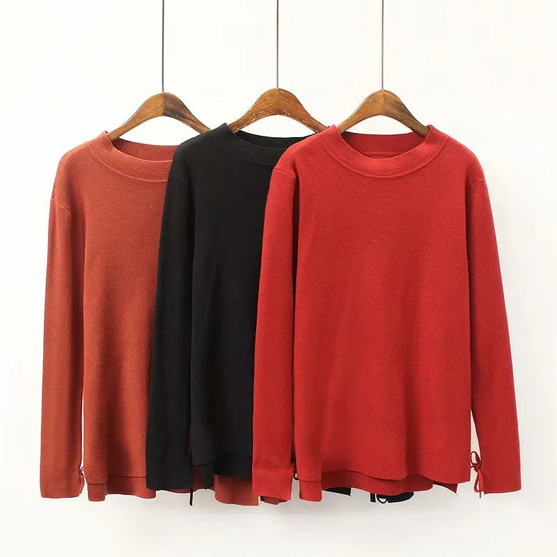 Large size 5XL Women's Knitted Sweaters 2019 Autumn Winter Long sleeve Pullover Bottoming shirt Female Loose Casual Sweaters G95
Large size 5XL Women's Knitted Sweaters 2019 Autumn Winter Long sleeve Pullover Bottoming shirt Female Loose Casual Sweaters G95