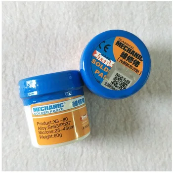 2pcs/lot 60g MECHANIC MCN-300 tin solder paste cream Flux Paste flux soldering Sn63/Pb37 25-45um bga rework Fast shipping
2pcs/lot 60g MECHANIC MCN-300 tin solder paste cream Flux Paste flux soldering Sn63/Pb37 25-45um bga rework Fast shipping