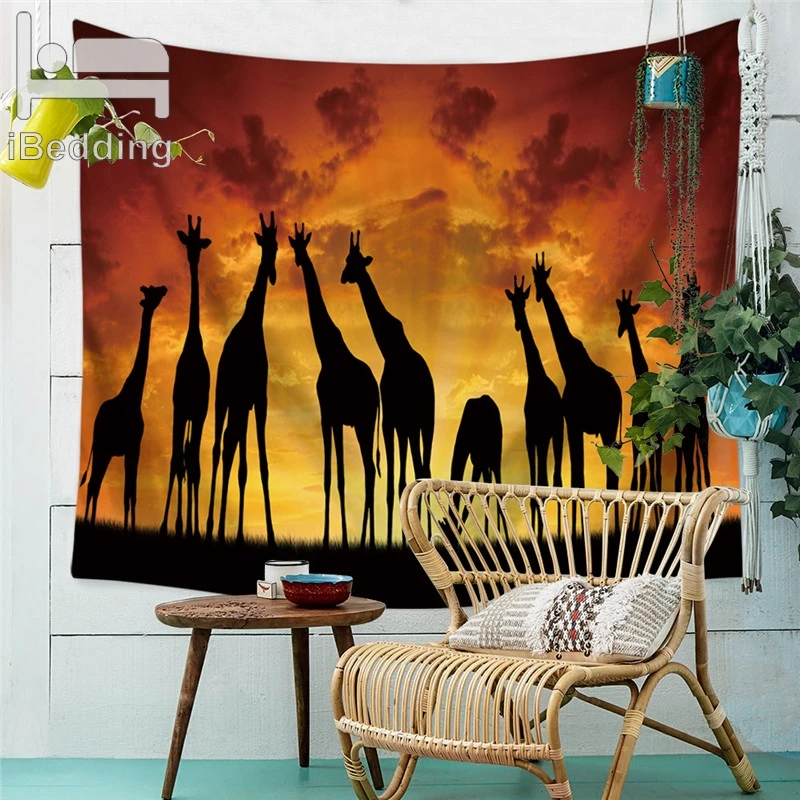 Dusk Giraffe Scenery Printed Wall Hanging Large Tapestry Home Decor Bed Sheet Summer Beach Cover Blanket Table Cloth
Dusk Giraffe Scenery Printed Wall Hanging Large Tapestry Home Decor Bed Sheet Summer Beach Cover Blanket Table Cloth