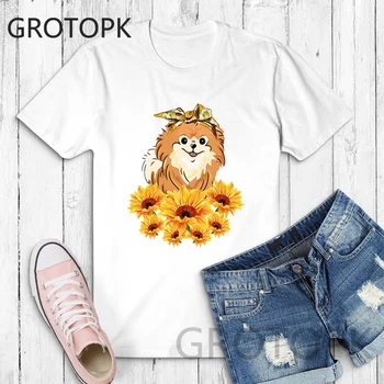 Pretty Pomeranian Harajuku Ulzzang Tumblr Women T-shirt Summer Funny Sunflower Print Kawaii Pet T-shirt Streetwear Casual Tops
Pretty Pomeranian Harajuku Ulzzang Tumblr Women T-shirt Summer Funny Sunflower Print Kawaii Pet T-shirt Streetwear Casual Tops