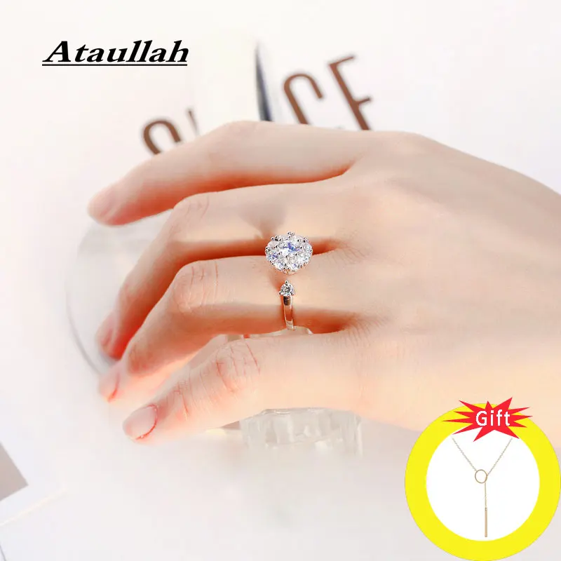 Ataullah 925 Sterling Silver Jewelry Female Adjustable Ring Birthday Wedding Gifts For Women Finger Ring Rotatable RW006
Ataullah 925 Sterling Silver Jewelry Female Adjustable Ring Birthday Wedding Gifts For Women Finger Ring Rotatable RW006