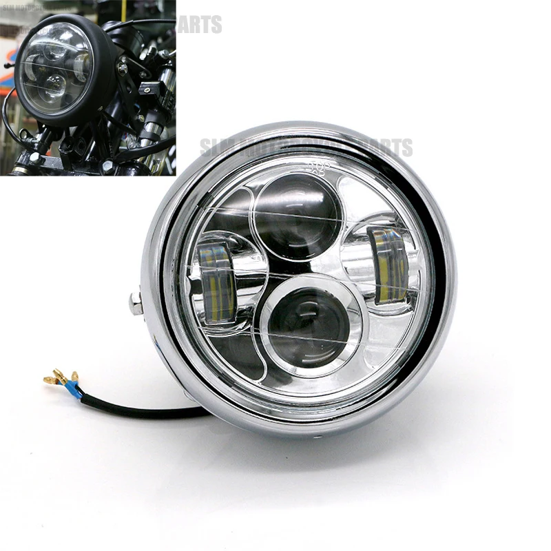 6,5 "мотоциклетная матовая черная светодиодная фара Hi/Lo Beam W/ Cafe Racer для Honda Suzuki Kawasaki Yamaha Harley
6,5 "мотоциклетная матовая черная светодиодная фара Hi/Lo Beam W/ Cafe Racer для Honda Suzuki Kawasaki Yamaha Harley