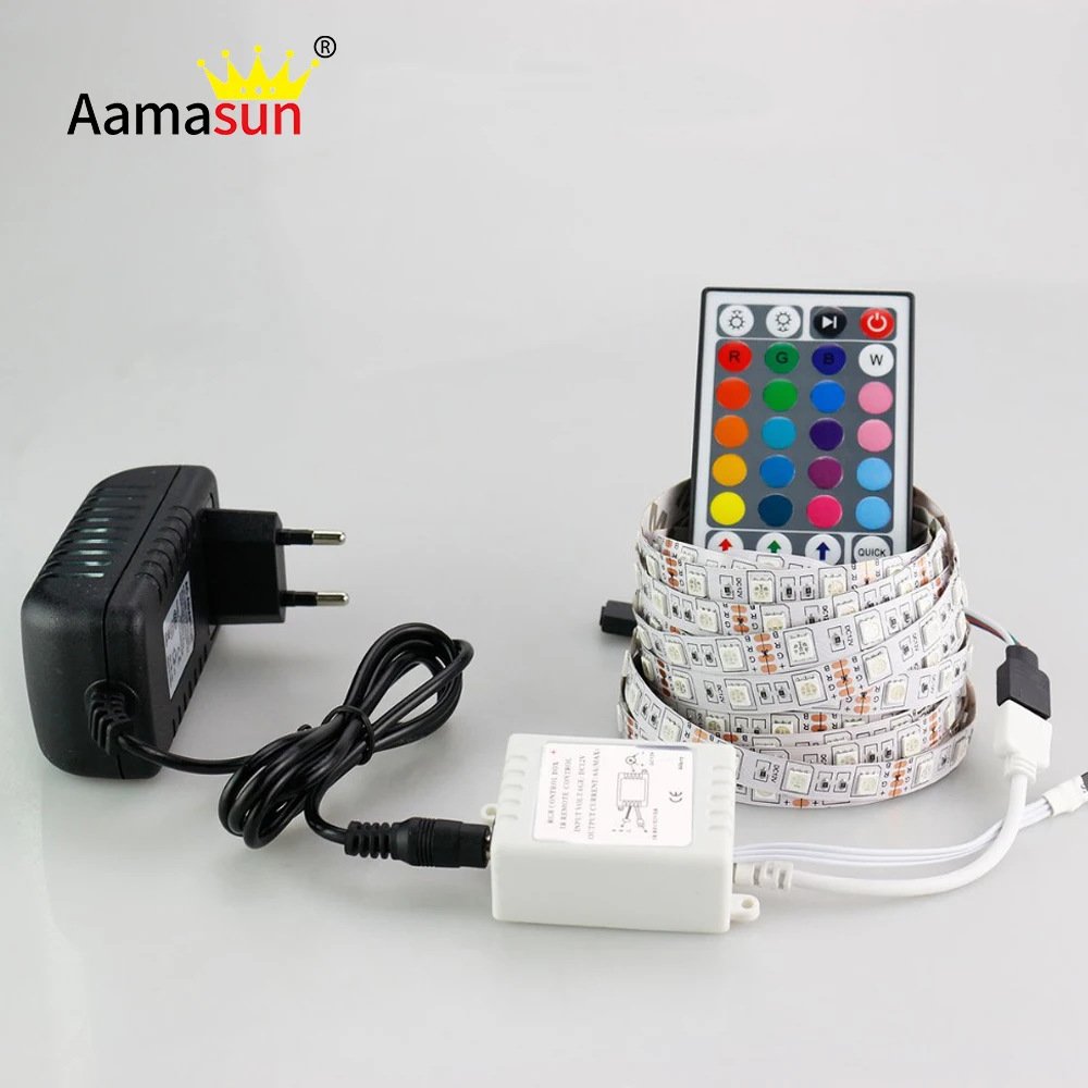 5M 5050 RGB LED Strip Light Non-Waterproof Flexible Led Lights DC12V 60Led/M rgb diode tape ruban Lamp kitchen curtain Lighting
5M 5050 RGB LED Strip Light Non-Waterproof Flexible Led Lights DC12V 60Led/M rgb diode tape ruban Lamp kitchen curtain Lighting