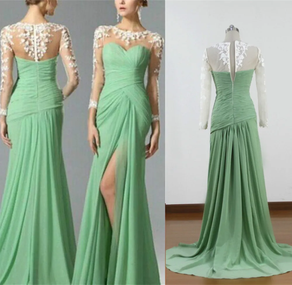 Long turquoise prom dresses real image evening gowns long sleeve prom dress white Prom Dress P30
Long turquoise prom dresses real image evening gowns long sleeve prom dress white Prom Dress P30