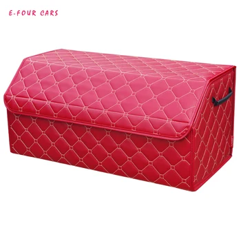 E-FOUR Vehicle Storage Container PU Leather Folding Cover Travel Box Organizer Anti Slip Trunk Carrying Auto Durable Collapsible
E-FOUR Vehicle Storage Container PU Leather Folding Cover Travel Box Organizer Anti Slip Trunk Carrying Auto Durable Collapsible