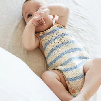 Knitted Baby Clothes Newborn Baby Romper 100% Cotton Stripe Sleeveless New Born Infant Toddler Jumpsuit Outfits Overalls For Kid
Knitted Baby Clothes Newborn Baby Romper 100% Cotton Stripe Sleeveless New Born Infant Toddler Jumpsuit Outfits Overalls For Kid