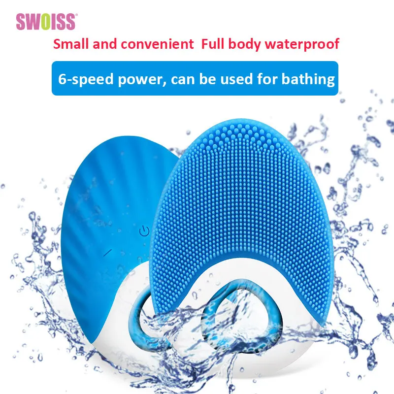 SWOISS Electric Face Cleanser Wireless Charging Silicone Cleansing Brush Ultrasonic Pore Cleaner Phototherapy Skin Ion Importer
SWOISS Electric Face Cleanser Wireless Charging Silicone Cleansing Brush Ultrasonic Pore Cleaner Phototherapy Skin Ion Importer
