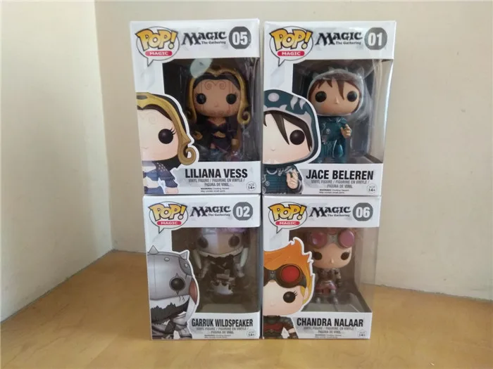 Funko pop Official Magic The Gathering - Liliana, Garruk Wildspeaker, Jace, Chandra Vinyl Action Figure Collectible Model Toy
Funko pop Official Magic The Gathering - Liliana, Garruk Wildspeaker, Jace, Chandra Vinyl Action Figure Collectible Model Toy