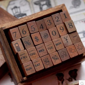 1set vintage wooden rubber digital date weather stamp scrapbooking DIY stamp planner school Stationery support
1set vintage wooden rubber digital date weather stamp scrapbooking DIY stamp planner school Stationery support