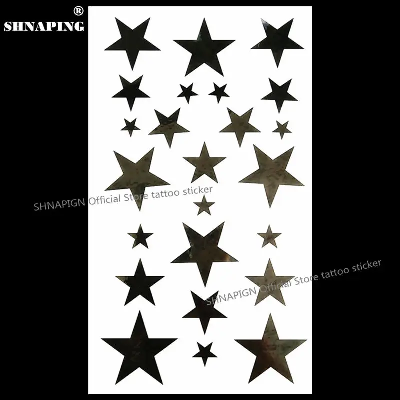 SHNAPIGN Black Solid Star Temporary Tattoo Body Art Arm Flash Tattoo Stickers 17*10cm Waterproof Fake Henna Painless Sticker
SHNAPIGN Black Solid Star Temporary Tattoo Body Art Arm Flash Tattoo Stickers 17*10cm Waterproof Fake Henna Painless Sticker