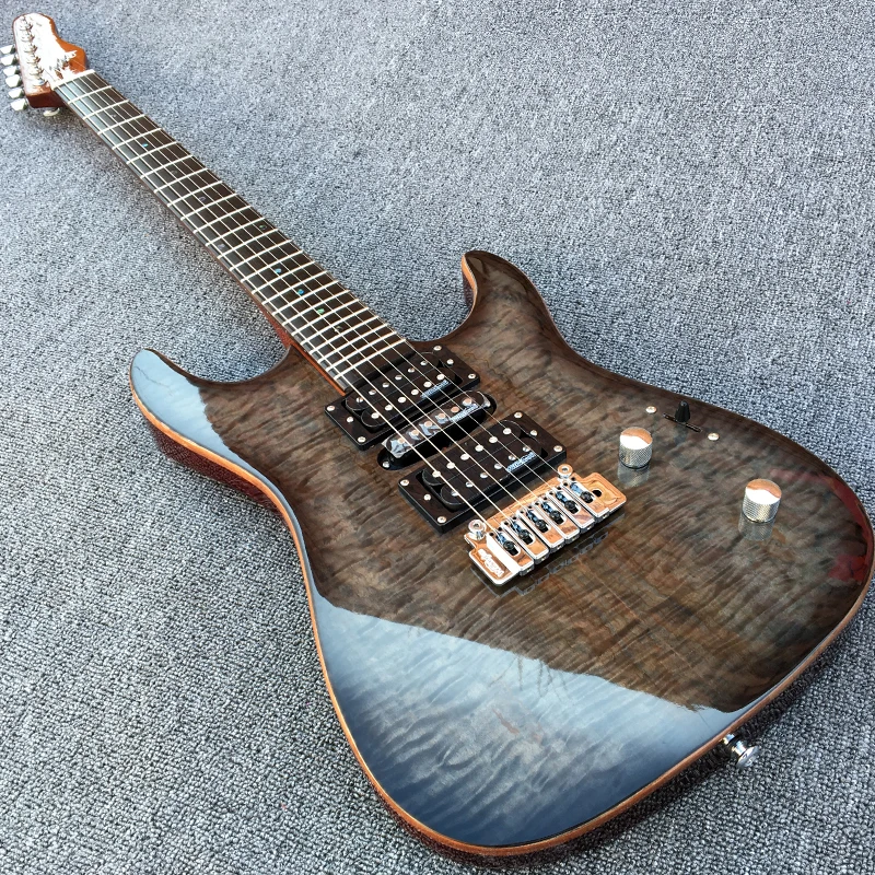 In Stock Grote Koa top Electric Guitar with Wilkinson Pickup & Bridge, Locking Tuners, Abalone Dot inlays, Gloss finish Guitarra
In Stock Grote Koa top Electric Guitar with Wilkinson Pickup & Bridge, Locking Tuners, Abalone Dot inlays, Gloss finish Guitarra