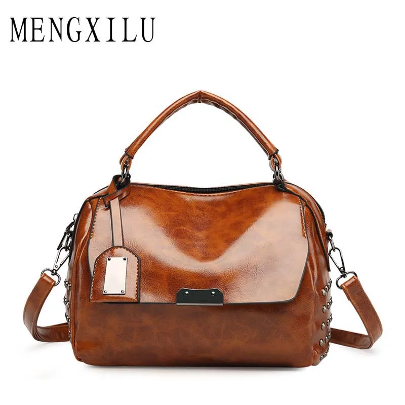 MENGXILU Rivet Luxury Handbags Women Bags Designer High Quality PU Leather Crossbody Bags For Women Messenger Bag Ladies Sac
MENGXILU Rivet Luxury Handbags Women Bags Designer High Quality PU Leather Crossbody Bags For Women Messenger Bag Ladies Sac