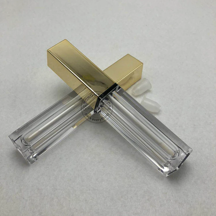 200 PCS 5.5ML empty Lip gloss tube lip gloss container makeup lip oil container Square gold tube
200 PCS 5.5ML empty Lip gloss tube lip gloss container makeup lip oil container Square gold tube