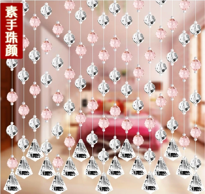 Bead curtain door and window curtain porch partition 5 strings 32 edge beads can be customized crystal curtain free shipping
Bead curtain door and window curtain porch partition 5 strings 32 edge beads can be customized crystal curtain free shipping