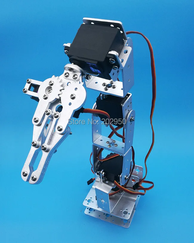 1set Arduino Robot 6 DOF Aluminium Clamp Claw Mount Kit Mechanical Robotic Arm & Servos & Metal Servo Horn Silver
1set Arduino Robot 6 DOF Aluminium Clamp Claw Mount Kit Mechanical Robotic Arm & Servos & Metal Servo Horn Silver