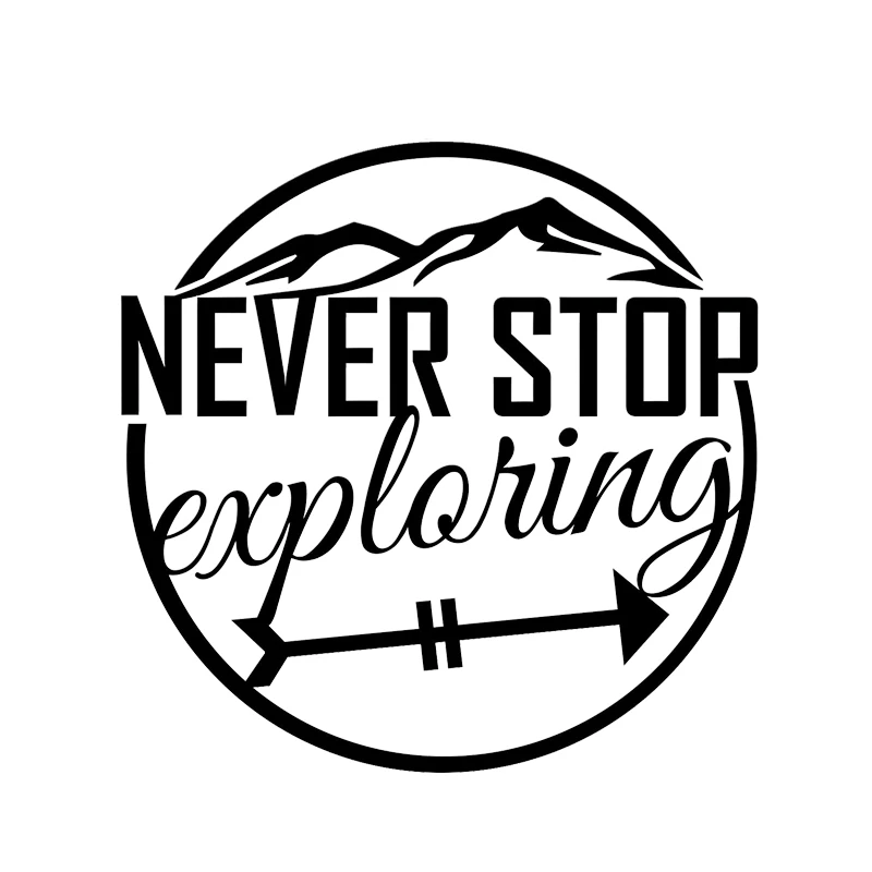 15*15cm Never Stop Exploring Funny Hike Adventure Car Camper Laptop Vinyl Decal Sticker
15*15cm Never Stop Exploring Funny Hike Adventure Car Camper Laptop Vinyl Decal Sticker