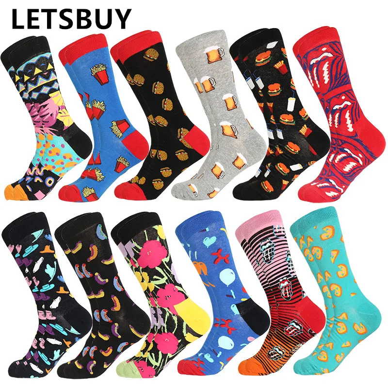 LETSBUY 12pairs/Lot men socks designed casual streetwear neutral dress socks breathable 39-46 EUChaussettes Homme Fantaisie
LETSBUY 12pairs/Lot men socks designed casual streetwear neutral dress socks breathable 39-46 EUChaussettes Homme Fantaisie