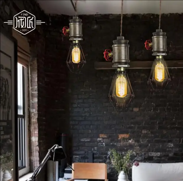 Creative Retro Water Pipe Vintage Pendant Lights Fixtures For Dinning Room Edison Loft Industrial Lamp Hanging light Lampen
Creative Retro Water Pipe Vintage Pendant Lights Fixtures For Dinning Room Edison Loft Industrial Lamp Hanging light Lampen