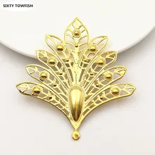 SIXTY TOWFISH 10 Pieces DIY Jewelry Accessories 74*79mm Metal Filigree Flowers Slice Feather Charms Pendant For Jewelry Making
SIXTY TOWFISH 10 Pieces DIY Jewelry Accessories 74*79mm Metal Filigree Flowers Slice Feather Charms Pendant For Jewelry Making