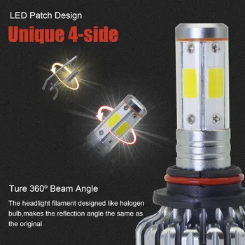 LOAUT Uniqe 4 Side LED Headlight H1 H4 H7 H11 H13 9004 9005 9006 9007 9012 3000K 6000K 8000K 3 Color Temperature V18S 8000LM 80W
LOAUT Uniqe 4 Side LED Headlight H1 H4 H7 H11 H13 9004 9005 9006 9007 9012 3000K 6000K 8000K 3 Color Temperature V18S 8000LM 80W