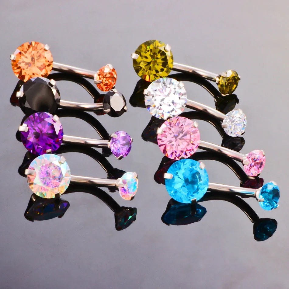 Fashion Hot Sexy Double Zircon Anti Allergy Simple Lounger Titanium Earrings Ear Nail Belly Button Rings Navel Piercing
Fashion Hot Sexy Double Zircon Anti Allergy Simple Lounger Titanium Earrings Ear Nail Belly Button Rings Navel Piercing