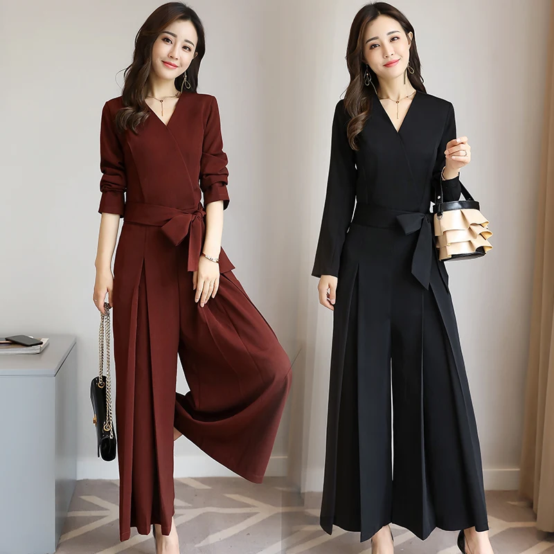 Long Jumpsuits Overalls fashion office lady 2018 new Spring Autumn Women solid color Long Rompers Woman Jumpsuit high quality
Long Jumpsuits Overalls fashion office lady 2018 new Spring Autumn Women solid color Long Rompers Woman Jumpsuit high quality