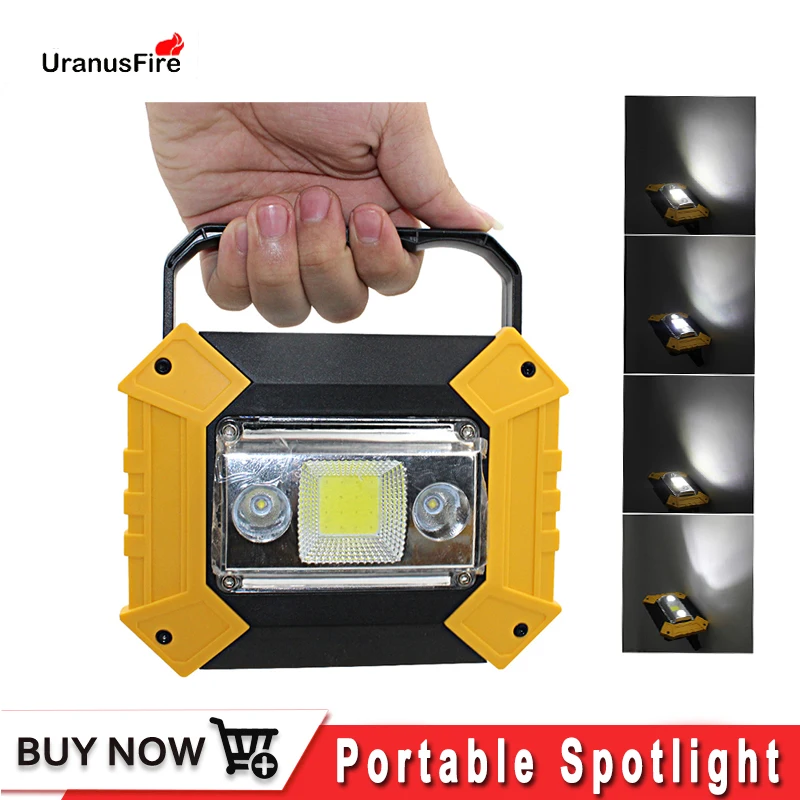 High Power Led work lamp Portable Spotlight Led Work Light Rechargeable 18650 Battery Outdoor Hunting Camping Latern Flashlight
High Power Led work lamp Portable Spotlight Led Work Light Rechargeable 18650 Battery Outdoor Hunting Camping Latern Flashlight