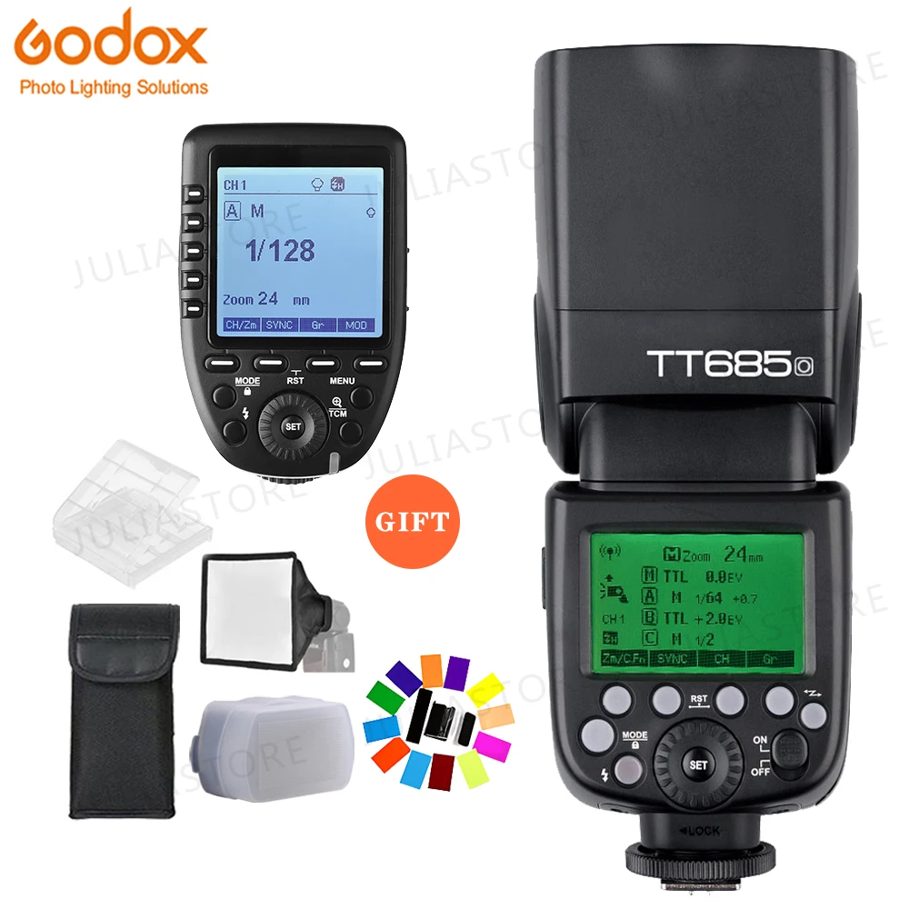 Godox TT685O 2.4G HSS TTL GN60 Flash Speedlite+ Xpro-O Trigger Transmitter Kit for Olympus Panasonic+GIFT
Godox TT685O 2.4G HSS TTL GN60 Flash Speedlite+ Xpro-O Trigger Transmitter Kit for Olympus Panasonic+GIFT