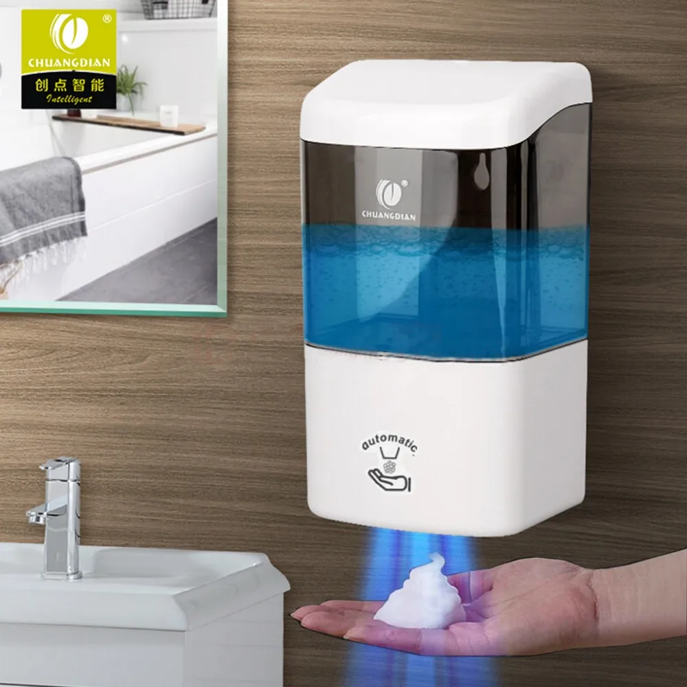 600ml Foam Soap Dispenser Automatic Sensor White Wall Mount Single Head Soap Dispenser For Home Hotel Bathroom Shower Room
600ml Foam Soap Dispenser Automatic Sensor White Wall Mount Single Head Soap Dispenser For Home Hotel Bathroom Shower Room