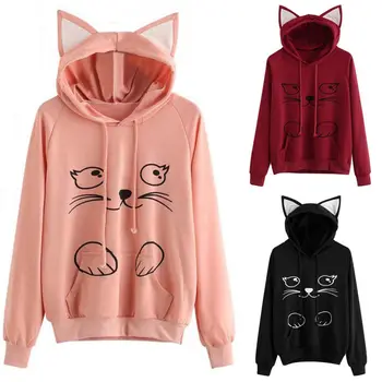 Autumn Women Long Sleeve Hoodie Casual Kawaii Sweatshirt Loose Hooded Jumper Warm Pullover New Fashion Streetwear Plus Size
Autumn Women Long Sleeve Hoodie Casual Kawaii Sweatshirt Loose Hooded Jumper Warm Pullover New Fashion Streetwear Plus Size