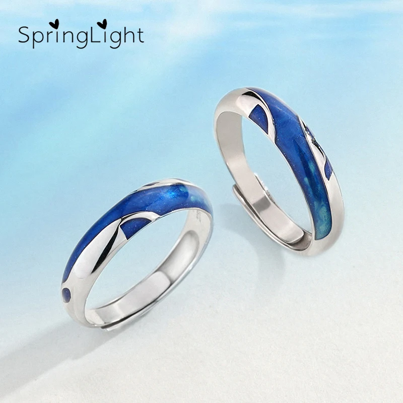 SpringLight Real 925 Sterling Silver Original Designer Fine Jewelry Across A River Couple Rings for Female Elegant Simple Gift
SpringLight Real 925 Sterling Silver Original Designer Fine Jewelry Across A River Couple Rings for Female Elegant Simple Gift