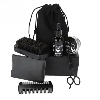 New 7 pcs Beard Care Kit Balm + Beard Oil + Comb + Brush + Scissor + Comb Bag + Cloth Bag Beard Care Set Kits for Men
New 7 pcs Beard Care Kit Balm + Beard Oil + Comb + Brush + Scissor + Comb Bag + Cloth Bag Beard Care Set Kits for Men