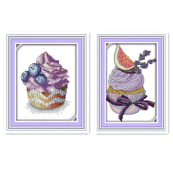 Small print Cross stitch Kit 11CT 14CT Multiple specifications Beginner Children's favorite handmade Blueberry cake embroidery
Small print Cross stitch Kit 11CT 14CT Multiple specifications Beginner Children's favorite handmade Blueberry cake embroidery