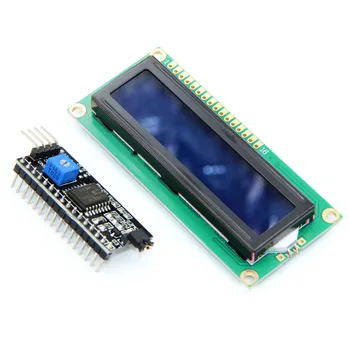 1lot=2pcs 1602 16x2 HD44780 Character LCD blue + 1pcs IIC/I2C 1602 Serial Interface Adapter Module
1lot=2pcs 1602 16x2 HD44780 Character LCD blue + 1pcs IIC/I2C 1602 Serial Interface Adapter Module